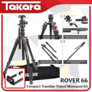 Tripod Takara Rover 66 Travel Monopod Kamera DSLR Mirrorless Handycam