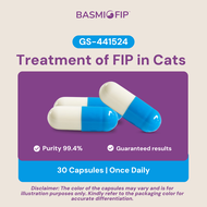 BASMI FIP™ Oral Capsules GS-441524 For Cats more than 4 kg Each Pack Contains 30 Oral Capsules