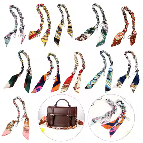 1Pcs Detachable Handbag Accessory Purse Chain Metal Alloy Bags Chains Bags Belt Straps Silk Scarf Ch