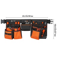 เข็มขัดเครื่องมือสําหรับชายซองเล็บยูทิลิตี้ Toolbelt ปรับผู้ใหญ่เอวสําหรับผู้รับเหมาช่างช่างประปา Ro