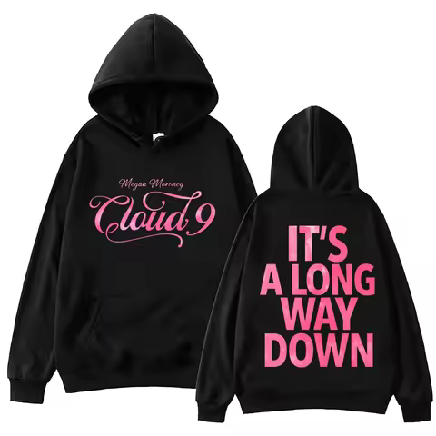 Megan Moroney Cloud 9 Tour It's A Long Way Down Hoodie Funny Men's Hoodie Harajuku Unisex Street Wea