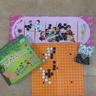 3-in-1 folk toy set Mandarin box - Go - Checkers