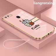 Casing oppo a5s oppo a12 oppo a7 oppo a3s oppo a12e OPPO F9 phone case Softcase Electroplated silicone shockproof Protector Cover new design DDKF01
