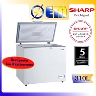 110L/160L/220L/310L/510L SHARP Express Freezing Chest Freezer Peti Sejuk Beku | Grip Handler | SJC118-SJC518