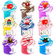 9 Pack Dual Color Butter Slime Kit,Super Soft and Non-Sticky Christmas Stocking Fillers,Cute and Che
