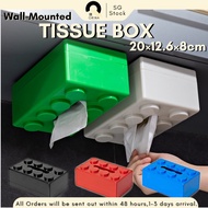 [SG] Tissue Box Organizer Lego Tissue Box Holder Block Tissue Box Organiser Holder Toilet Napkin Fac