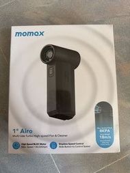 全新Momax 手提風扇1° Airo 多用途2合1渦輪高速手持風扇和除塵器