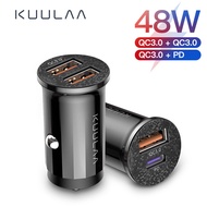 KUULAA 36W Dual USB Quick Charge 4.0 QC PD Fast Dual Port Quick Car Charger USB Adaptor for iphone 12 mini iphone 12 iphone 12 pro, iphone 12 pro max iPhone 11 11max QC4.0 18W Type C PD Car Charging for Redmi note 7 X Xr Xs 8 Huawei