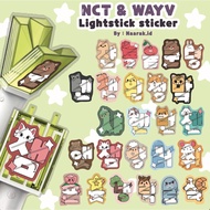 GLITTERY DECO STICKER LIGHTSTICK NCT 127 NCT DREAM WAYV NCT WISH