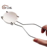【 FLHG】 25Cm Stainless Steel Crucible Tong Clamp Crucible Pliers White Gold Bowl Melting Gold Furnac