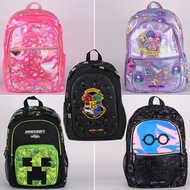 ❃ Australian smiggle stationery primary school students shoulders large capacity ultra-light and burden-reducing schoolbag children's travel backpack set