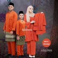 brick orange/ oren bata SET FAMILY MAISARA KEBARUNG IBU ANAK BAJU MELAYU TELUK BELANGA SEDONDON RAYA 2024