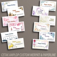 Amplop Kondangan Custom Paperline 02 Murah Eksklusif Bunga Aesthetic