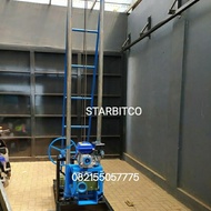 mesin bor sumur air tanah model Power Rig Sling ( winch )