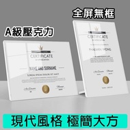 Next Day Delivery Desktop Display Card A4 Price Tag Menu Advertising Acrylic Table Certificate Frame