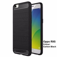 Rugged Carbon Case for OPPO R9S (Black)