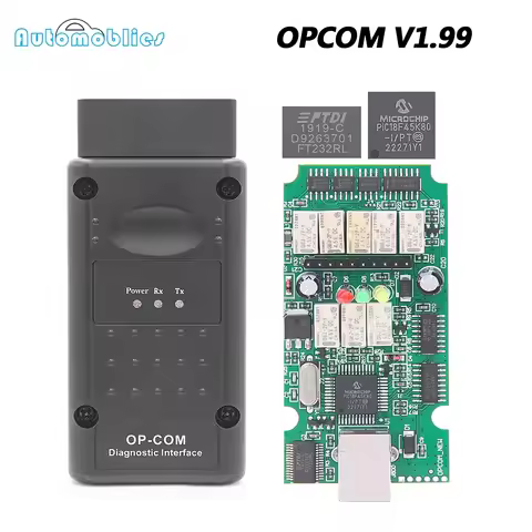 Newest For Opel OPCOM V1.99 PIC18F45K80 OP-COM CAN BUS OBD2 Scanner Firmware 1.99 Professional Diagn