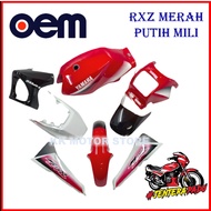 (100% OEM ) COVERSET RXZ BOSS OEM MERAH PUTIH MILI (FULL TANAM)