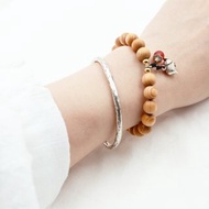 台灣檜木手串18粒8mm-吉祥如意(紅)|用實木球珠手鍊創想美好月日