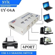 USB Sharing Switch 4Port USB Auto Data Switch Printer 4 Port/