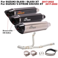 For SUZUKI DL650 / DL650 XT Motorcycle Exhaust Middle Link Pipe With Muffler Moto Pipe For Suzuki V-
