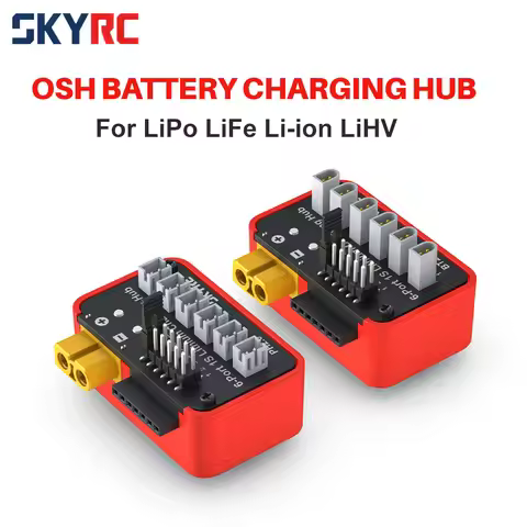 SKYRC Battery Charging Hub OSH 6-Port 1S Battery Charging Hub For LiPo LiFe Li-ion LiHV Support B6ne