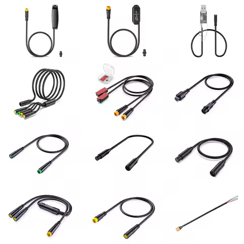 BAFANG Motor Cable Hydraulic Brake Gear Shift Sensor Display Brake Speed Extension Cable USB Program