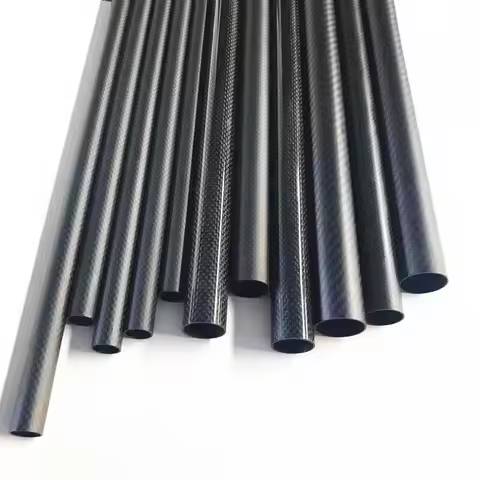 Twill Glossy 4 5 6 7 8 9 10 11 12mm With 500mm length High Quality Twill Matte 3K Carbon Fiber Fabri