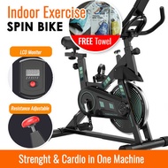 【Home】Spin Bike Home Gym Fitness Exercise Equipment Spinning Bike  Exercise Bicycle  Fitness Station