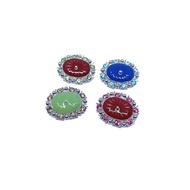 Denni Rhodium Plated Oval Brooch Pin