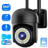 VBNH YI IoT 5MP WiFi IP Camera 2.4GHz 5GHz CCTV Outdoor Safety PTZ Camera Mini Speed Dome Ai Trackin