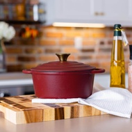 3QT Enamel Cast Iron Dutch Oven 22cm Pot Casserole Pot Stew Pot With lid For Baking Sourdough Bread