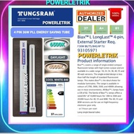 TUNGSRAM 36W PLL TUBE 4 PIN (2G11)  COLOUR 4000K(COOL WHITE) / 6500K(DAYLIGHT) / 4 PIN PLL HOLDER