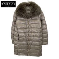 Herno 米色狐狸毛 PRODUZ LAVJAP 羽絨服，米色