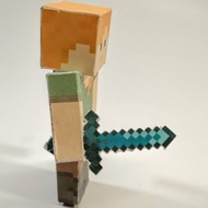 Papercraft Minecraft Goods 4 Types of Swords (shape finished as in photo and sheet)