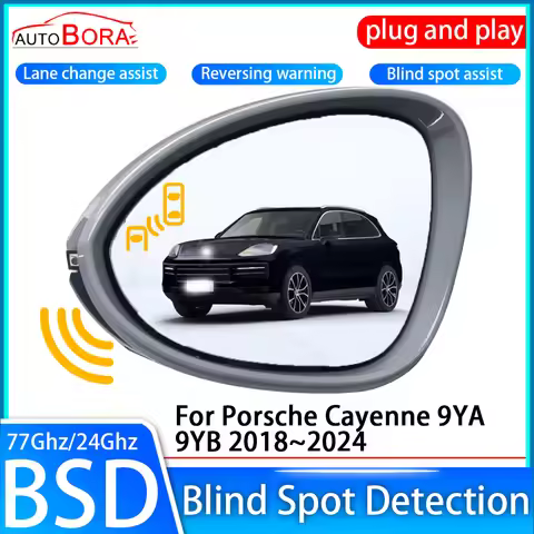 ZhuCamX Car Blind Spot Detection System BSD BSA Sensor Drive Rear Mirror Monitoring for Porsche Caye