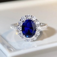 High - End PT950 Platinum White Gold Ring for Her, 3ct Pigeon Egg - Shaped Diamond