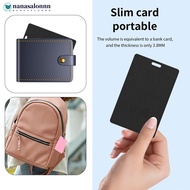 NANASALONNN Card-Type Smart Anti-Loss Bluetooth Locator Wallet Key Pet Global Location Finder Work F