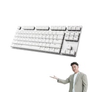 irocks K83BR-跨平台三模鋁合金機械鍵盤 白色