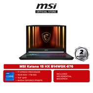 MSI Katana 15 HX B14WGK-676 15.6'' QHD 165Hz Gaming Laptop ( i7-14700HX / RTX5070 )