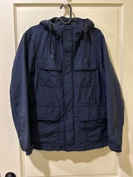 男子 UNIQLO S號 藏藍色 連帽登山外套