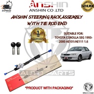 ANSHIN STEERING RACK ASSEMBLY WITH TIE ROD END TOYOTA COROLLA SEG 1993-2000 AE101/AE111 1.6 (ASG-442