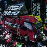 Miniatur truk oleng Anti Gosip_Miniatur kayu tripek