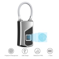 Factory Direct Sales Cross-Border Smart Padlock Luggage Backpack Lock Anti-Theft Door Lock Storage Cabinet Lock Waterproof Fingerprint Lock