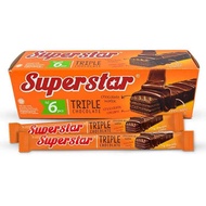 1 BOX 20PCS WAFER COKLAT SUPERSTAR WAFER COKLAT MURAH SUPERSTAR