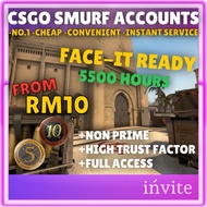 CS2 | CSGO | FACEIT READY ACCOUNT | NON PRIME | 5000 HOURS | SMURF ACCOUNTS