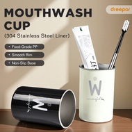 Dreepor Mouthwash Cup Travel Portable Wash Cup Set Toothbrush Cup Travel Bottle Travel Kit