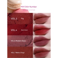 lipstick liptint HYNTOOR Black Rabbit Macaron Lip Gloss 06 Matte Lip Glaze Velvet Matte Whitening Li