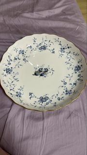 日本Narumi 鳴海 青花鴛鴦金邊大碟30cm