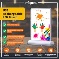 LED Menu Board Table Rechargeable Menu Lightbox A4 A5 | A4 A5 Tabletop LED Lightbox Menu | Signboard